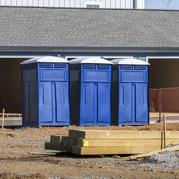 Heavy-duty construction site porta potty in Venice, Florida